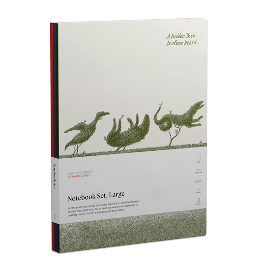 Edward Gorey Large Notebook Set_Primary