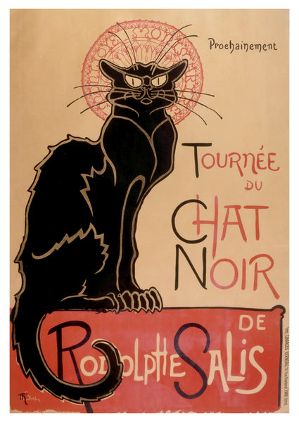 Theophile-Alexandre Steinlen: The Black Cat Postcard – Pomegranate