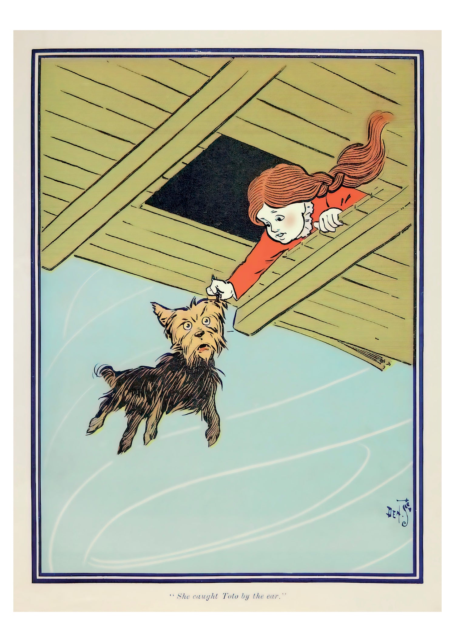 W. W. Denslow: The Wonderful Wizard of Oz: She Caught Toto by the Ear Postcard_Front_Flat