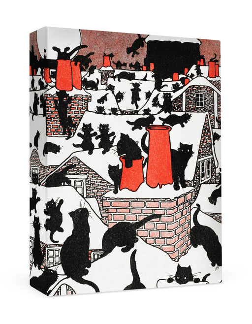 Charles Robinson: A Black Cat Holiday Small Boxed Cards_Front_3D