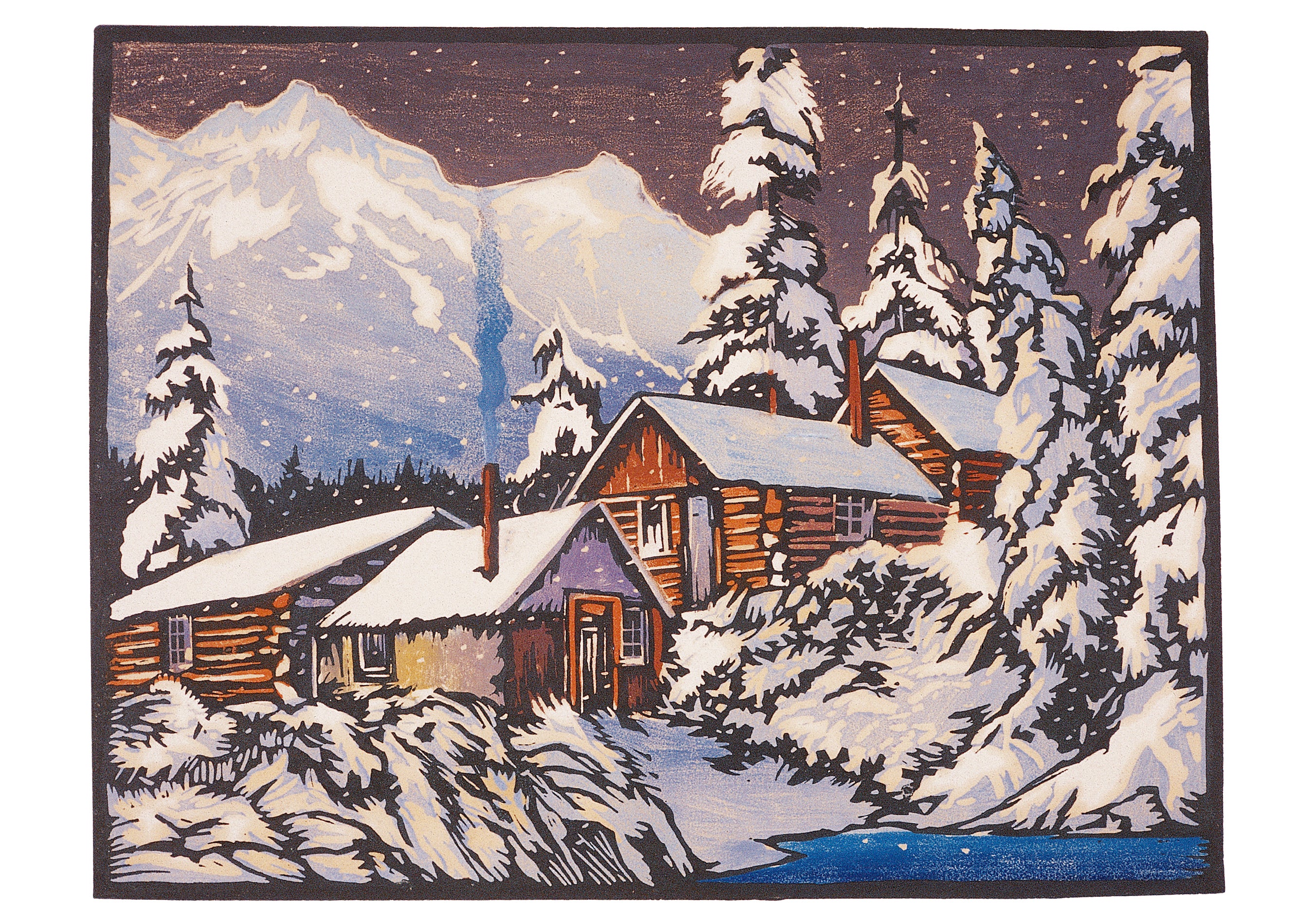 William S. Rice: Long Winter's Night Holiday Card Assortment