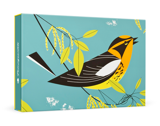 Charley Harper: Blackburnian Warbler Small Boxed Cards_Primary