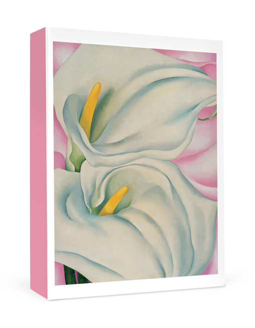 Georgia O’Keeffe: Two Calla Lilies on Pink Small Boxed Cards_Primary