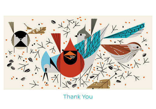 Charley Harper: Birdfeeders Boxed Thank You Notes_Interior_1