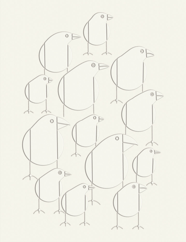 Charley Harper: Birds Embossed Boxed Notecard Assortment_Interior_3