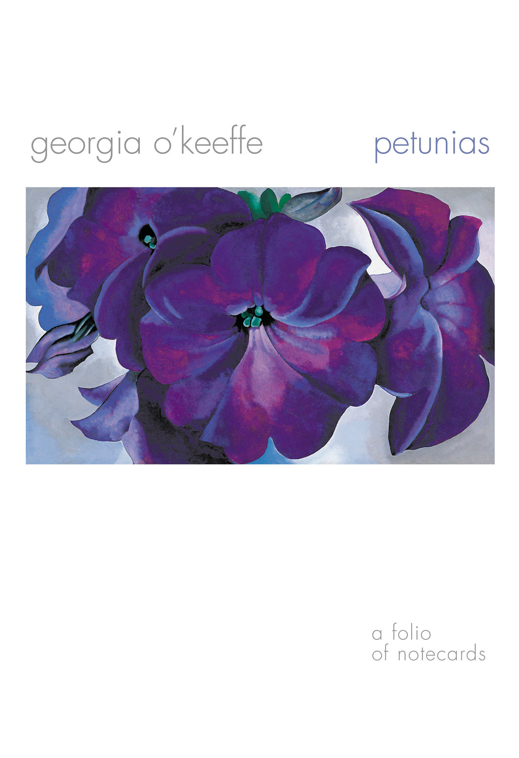 Georgia O'Keeffe: Petunias Notecard Folio_Front_Flat