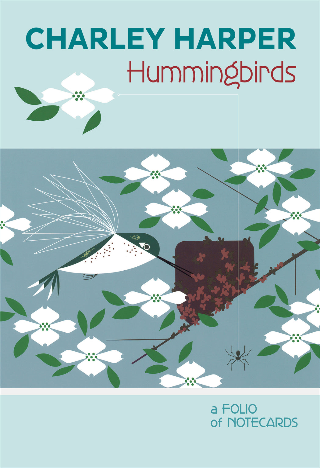 Charley Harper: Hummingbirds Notecard Folio_Front_Flat