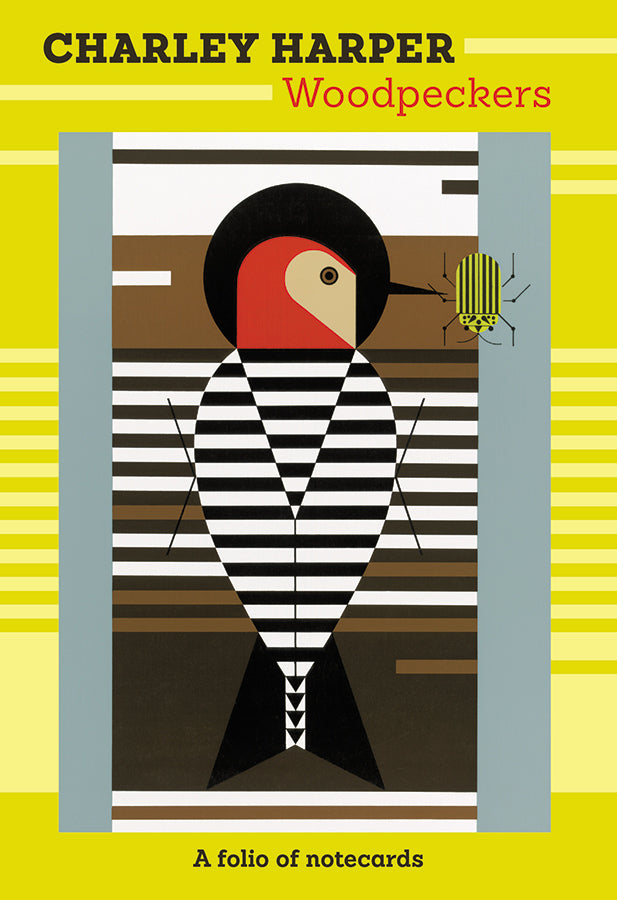 Charley Harper: Woodpeckers Notecard Folio_Front_Flat