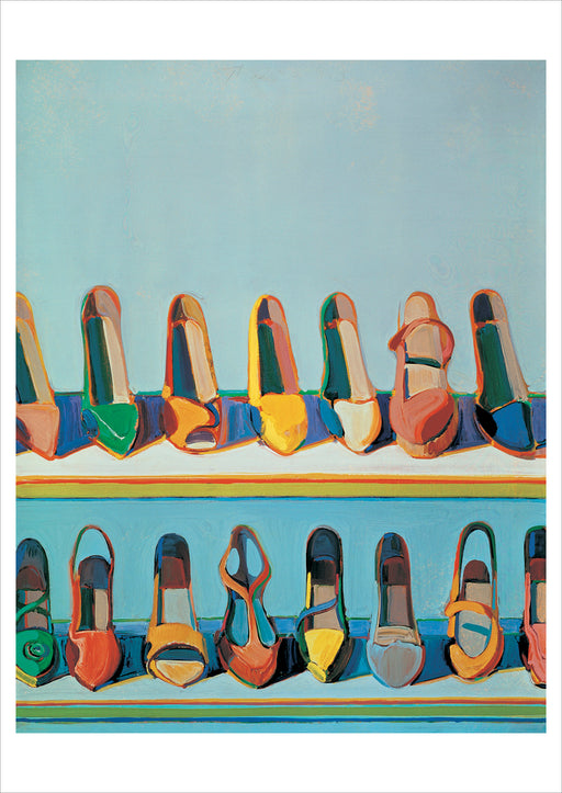 Wayne Thiebaud: Shoe Rows Postcard_Front_Flat