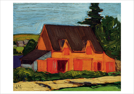 J. E. H. MacDonald: Nova Scotia Barn Postcard_Front_Flat