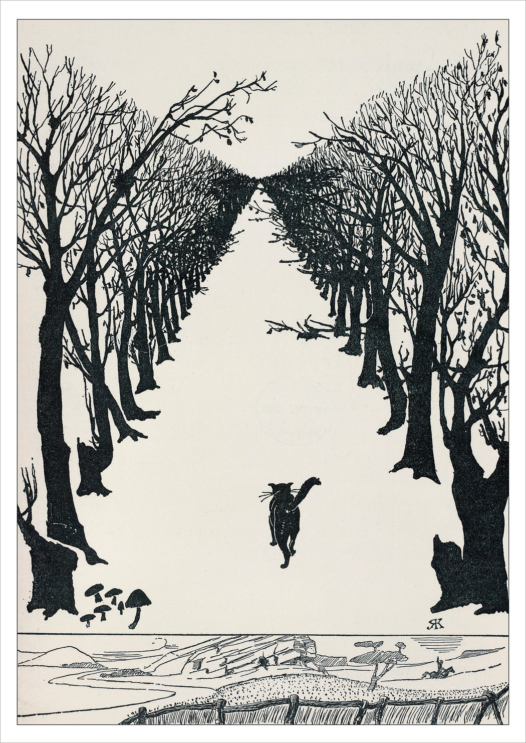 Rudyard Kipling: The Cat that Walked by Himself Postcard_Front_Flat