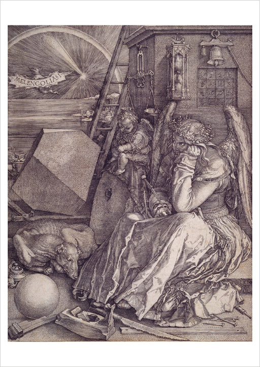 Albrecht Dürer: Melencolia I Postcard_Front_Flat