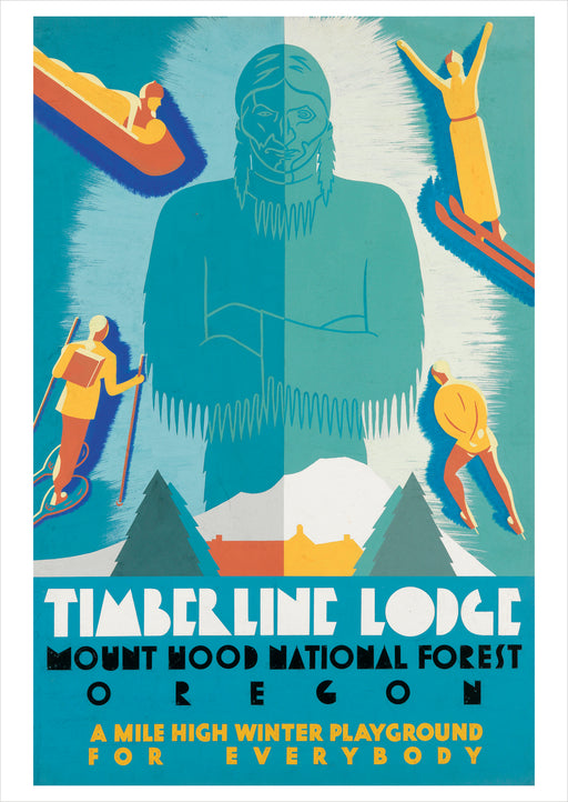 Kenneth Whitley: Timberline Lodge Postcard_Front_Flat