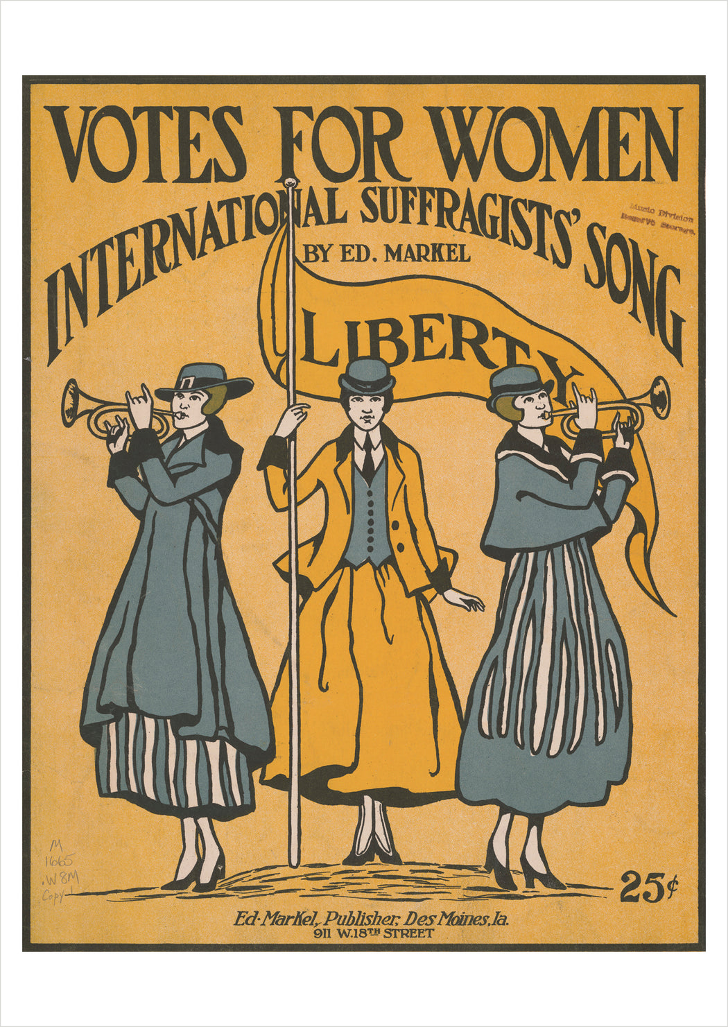 Votes for Women International Suffragists' Song Postcard_Front_Flat