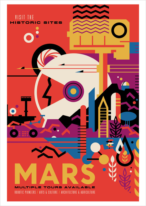 Visions of the Future: Mars Postcard_Front_Flat