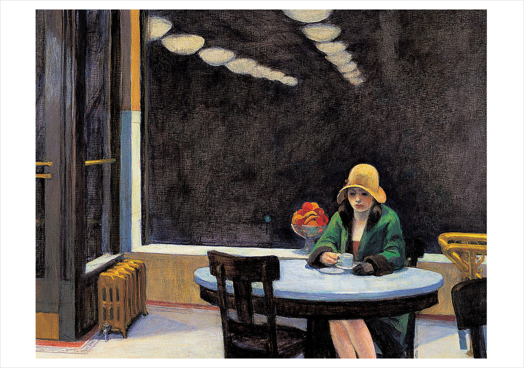 Edward Hopper: Automat Notecard_Front_Flat