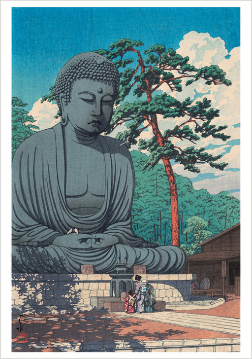 Kawase Hasui: The Great Buddha, Kamakura Notecard_Front_Flat