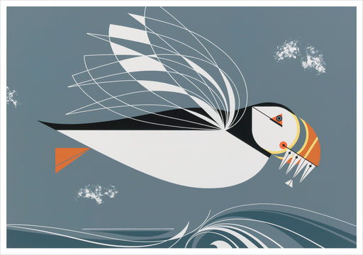Charley Harper: The Name Is Puffin Notecard_Front_Flat
