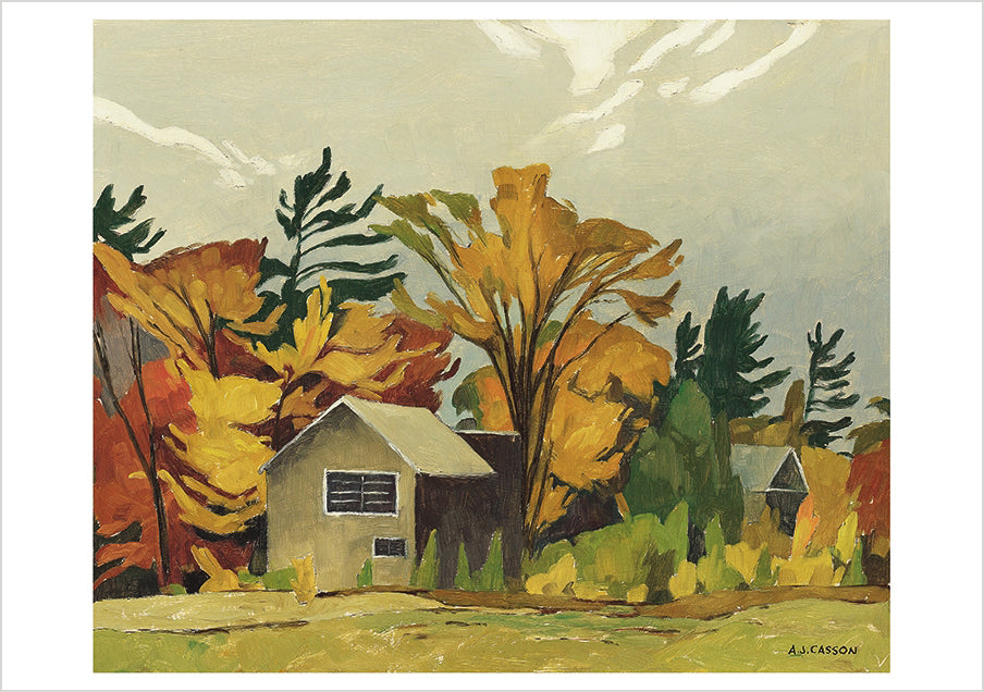 A. J. Casson: Tom Thomson's Shack Notecard_Front_Flat
