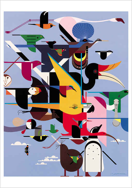 Charley Harper: Wings of the World Notecard_Front_Flat