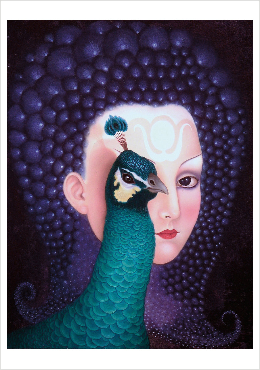 Tino Rodriguez: Peacock Fairy Notecard_Front_Flat