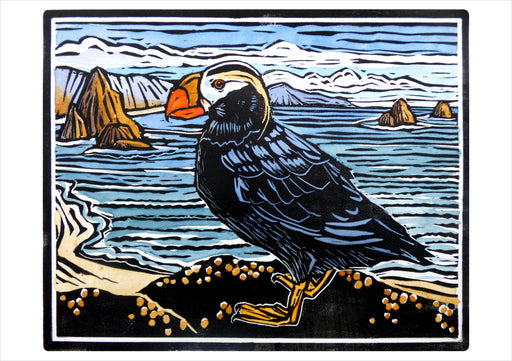 Molly Hashimoto: Tufted Puffin Notecard_Front_Flat