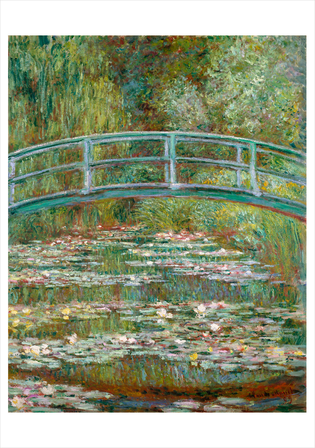 Claude Monet: Bridge over a Pond of Water Lilies Notecard_Front_Flat