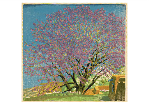 Gustave Baumann: Cottonwoods in Tassel Notecard_Front_Flat