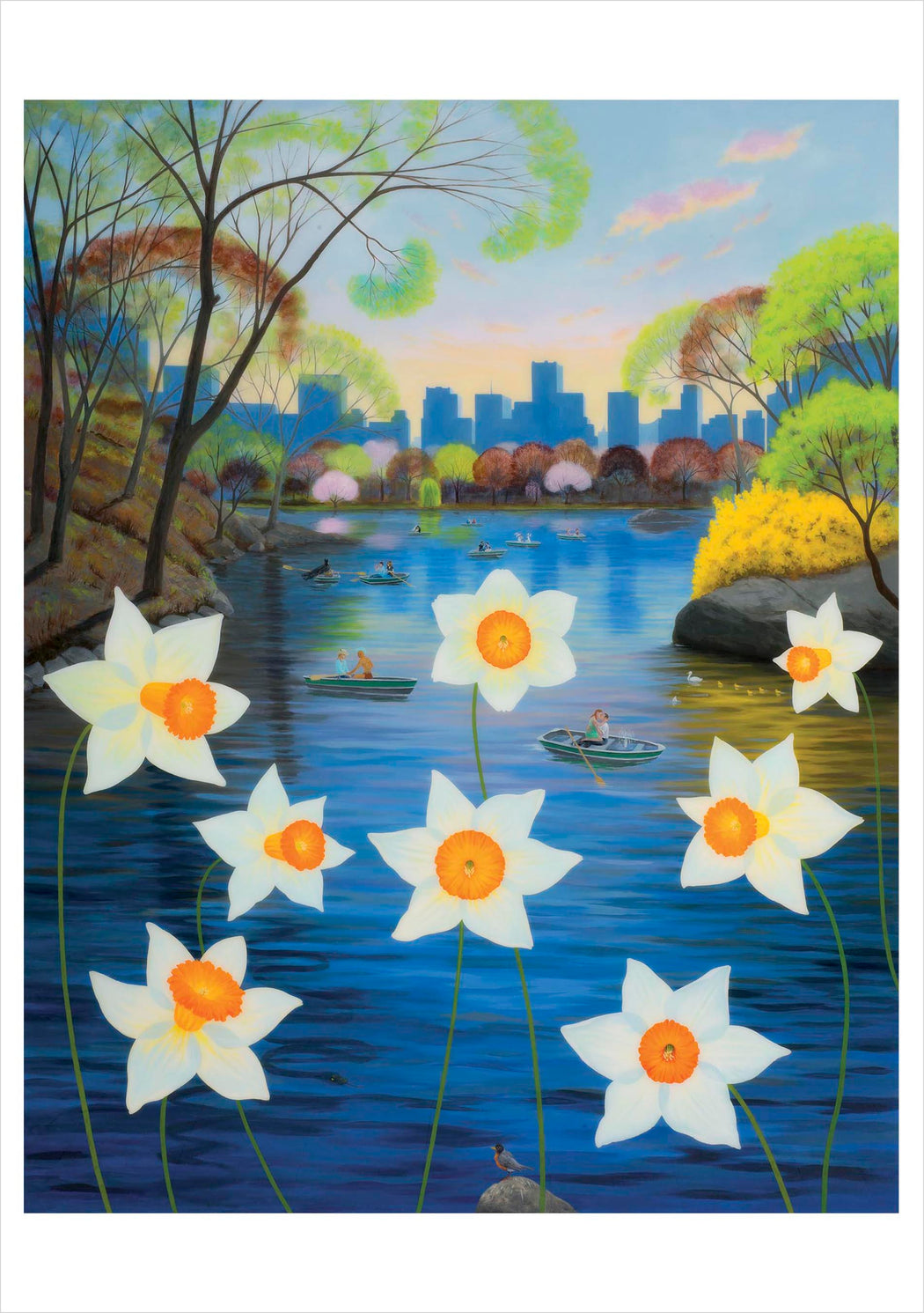 L. C. Armstrong: Dreamers over Daffodils Notecard_Front_Flat