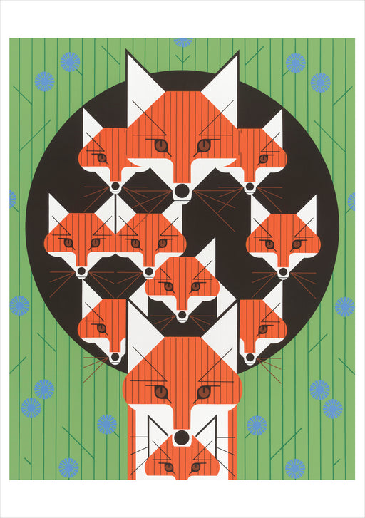 Charley Harper: Foxsimiles Notecard_Front_Flat