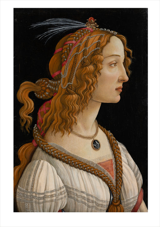 Botticelli: Idealised Portrait of a Lady Notecard_Front_Flat