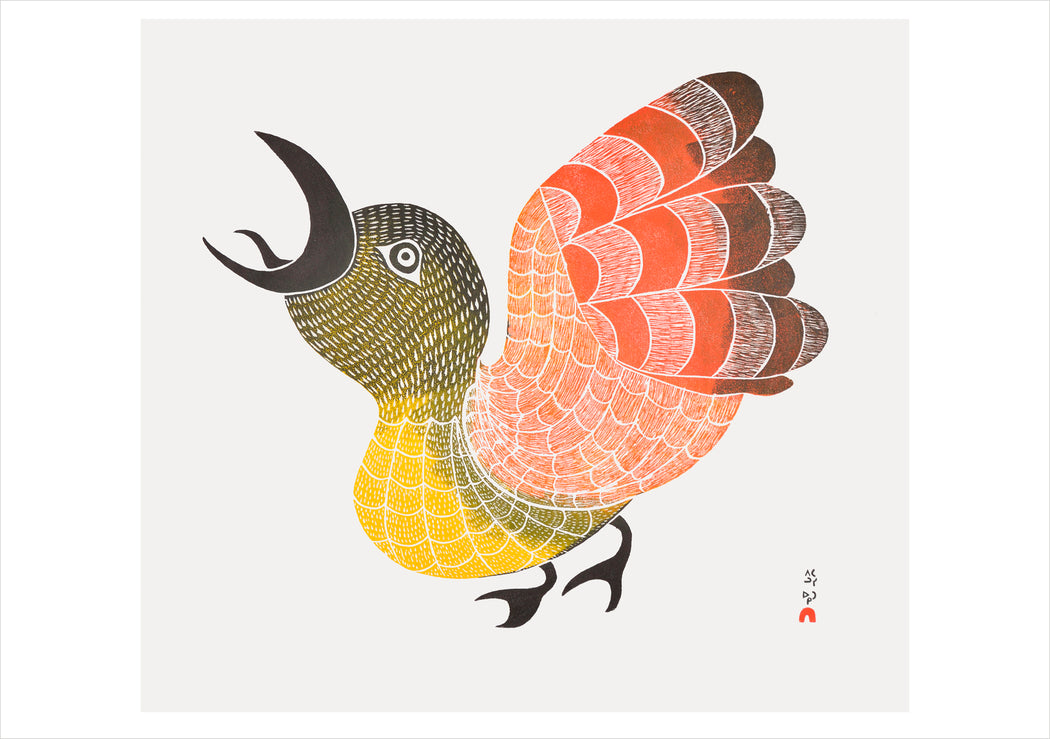 Pitaloosie Saila: Bird of Sargo Notecard_Front_Flat