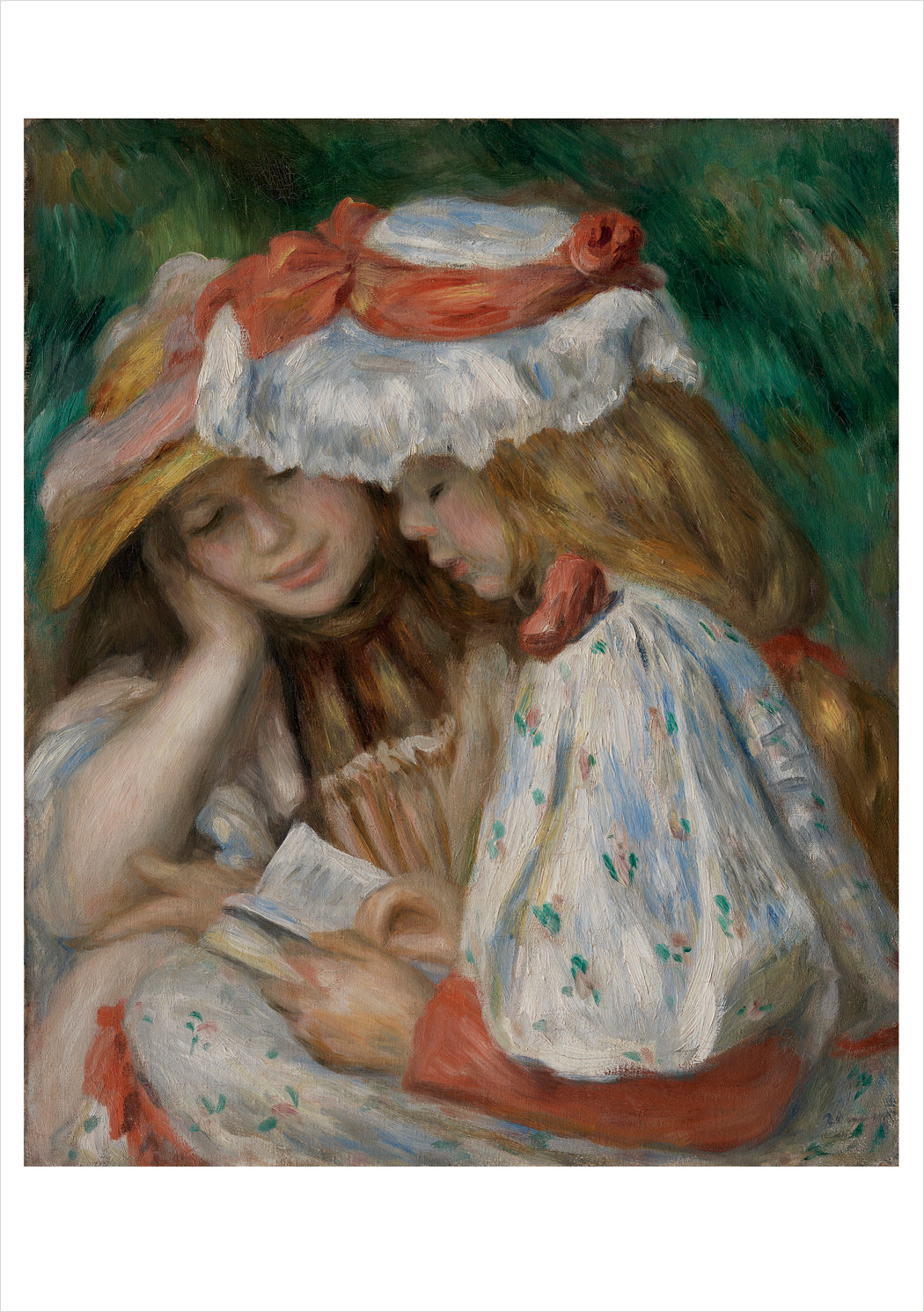 Pierre-Auguste Renoir: Two Girls Reading Notecard_Front_Flat