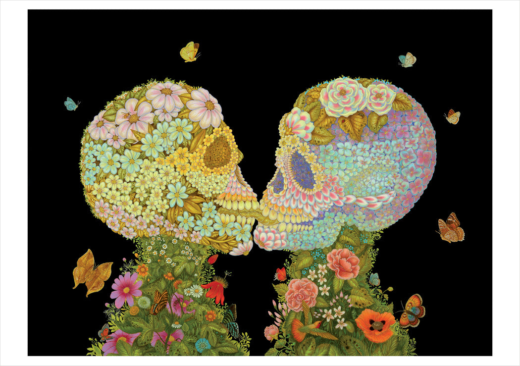 Tino Rodriguez and Virgo Paraiso: The Eternal Kiss of Spring Notecard_Front_Flat