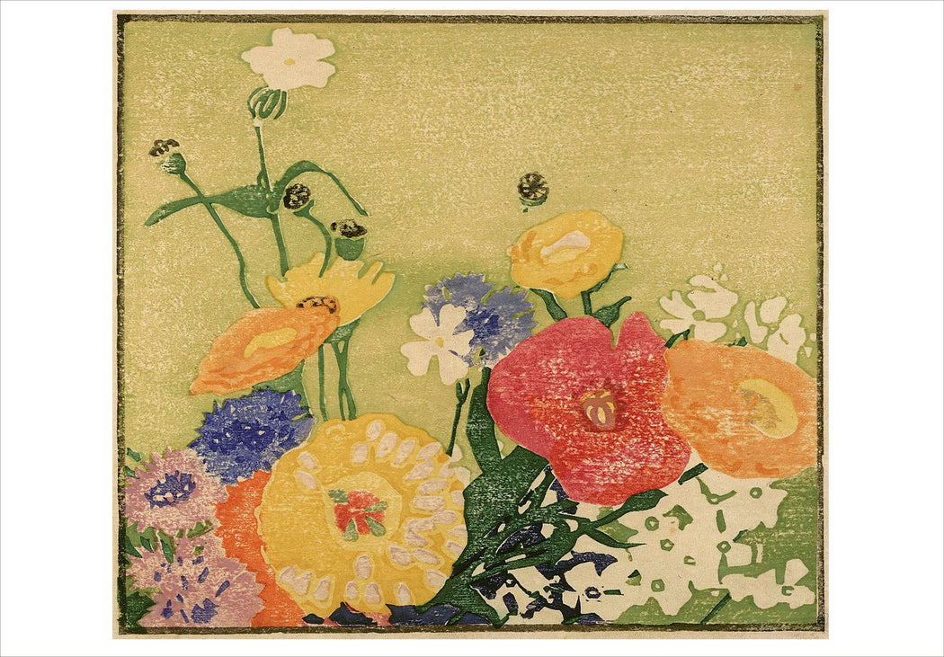 Edna Bois Hopkins: Garden Flowers Notecard_Front_Flat