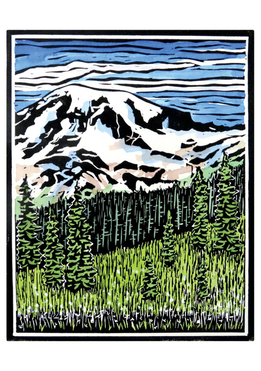 Molly Hashimoto: Mt. Rainier and Subalpine Firs Notecard_Front_Flat