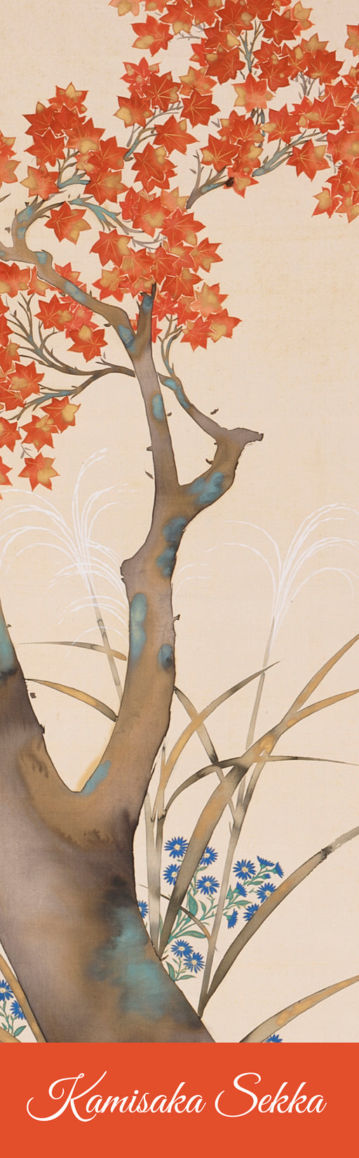 Kamisaka Sekka: Autumn Maple Bookmark_Front_Flat