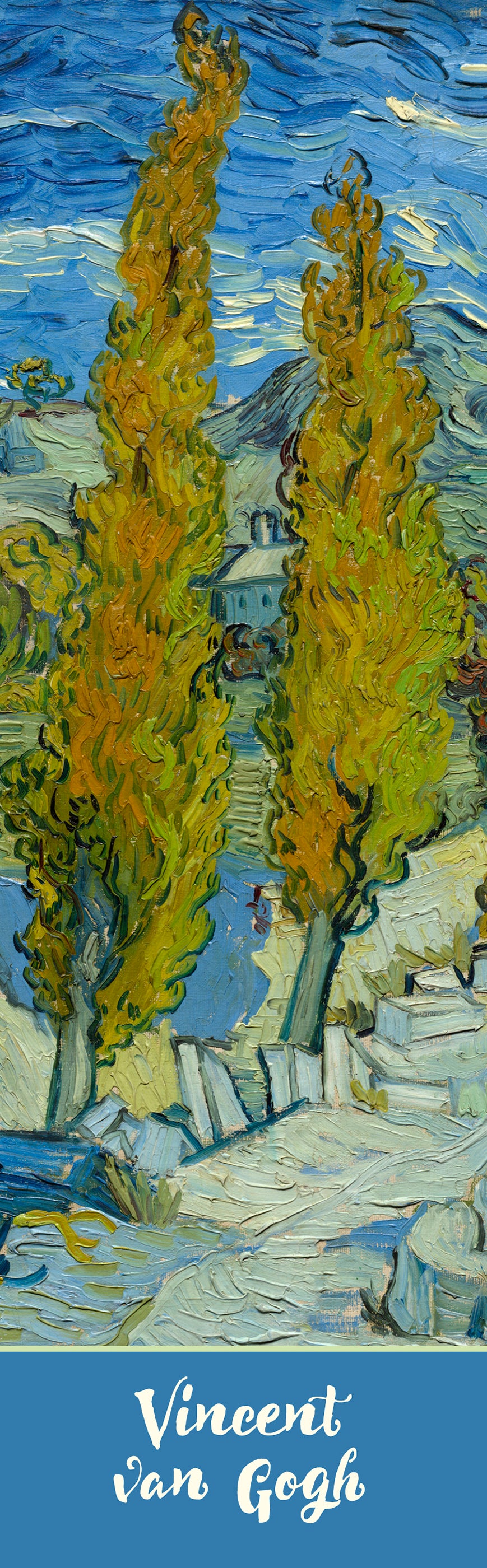 Vincent van Gogh: The Poplars at Saint-Rémy Bookmark_Front_Flat