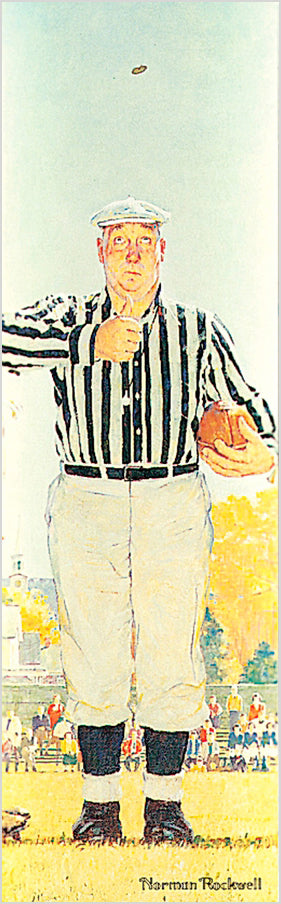 Norman Rockwell: The Referee (The Toss) Bookmark_Front_Flat