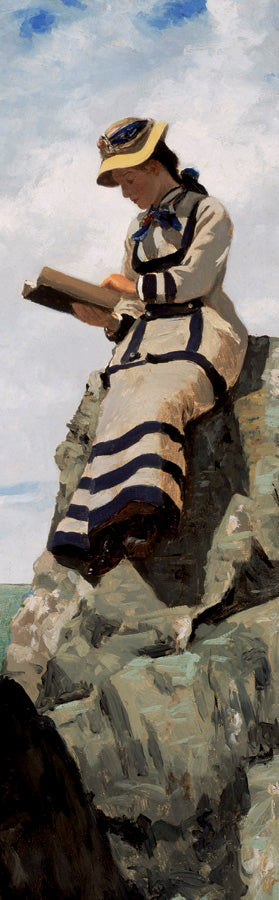 John George Brown: Reading on the Rocks Bookmark_Front_Flat