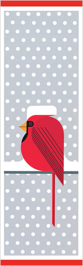 Charley Harper: Cool Cardinal Bookmark_Front_Flat