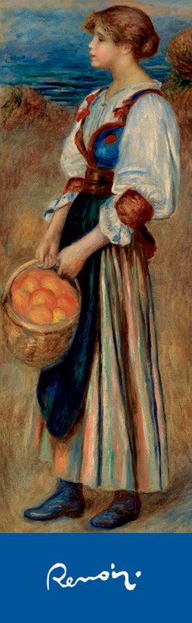 Pierre-Auguste Renoir: Girl with Basket of Oranges Bookmark_Front_Flat