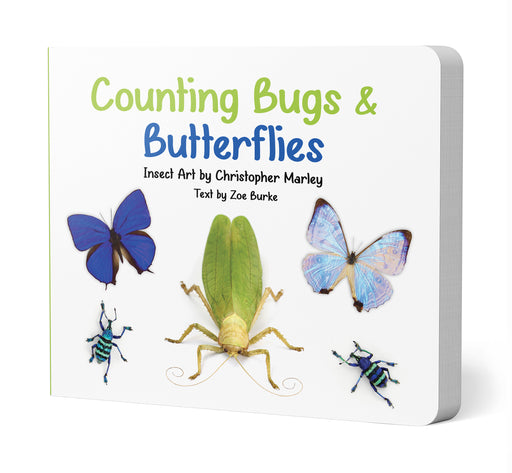 Counting Bugs & Butterflies: Insect Art by Christopher Marley Board Book_Front_3D