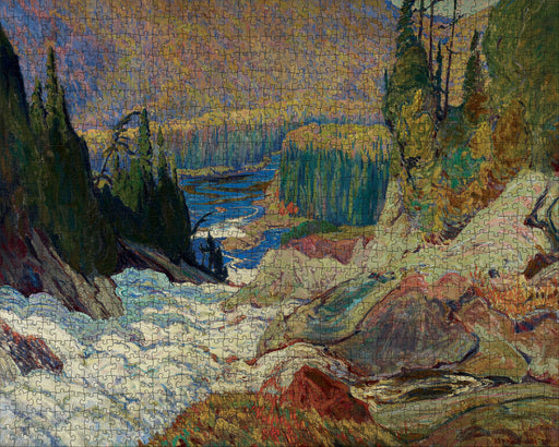 J.E.H. MacDonald: Falls, Montreal River 1000-Piece Jigsaw Puzzle_Zoom