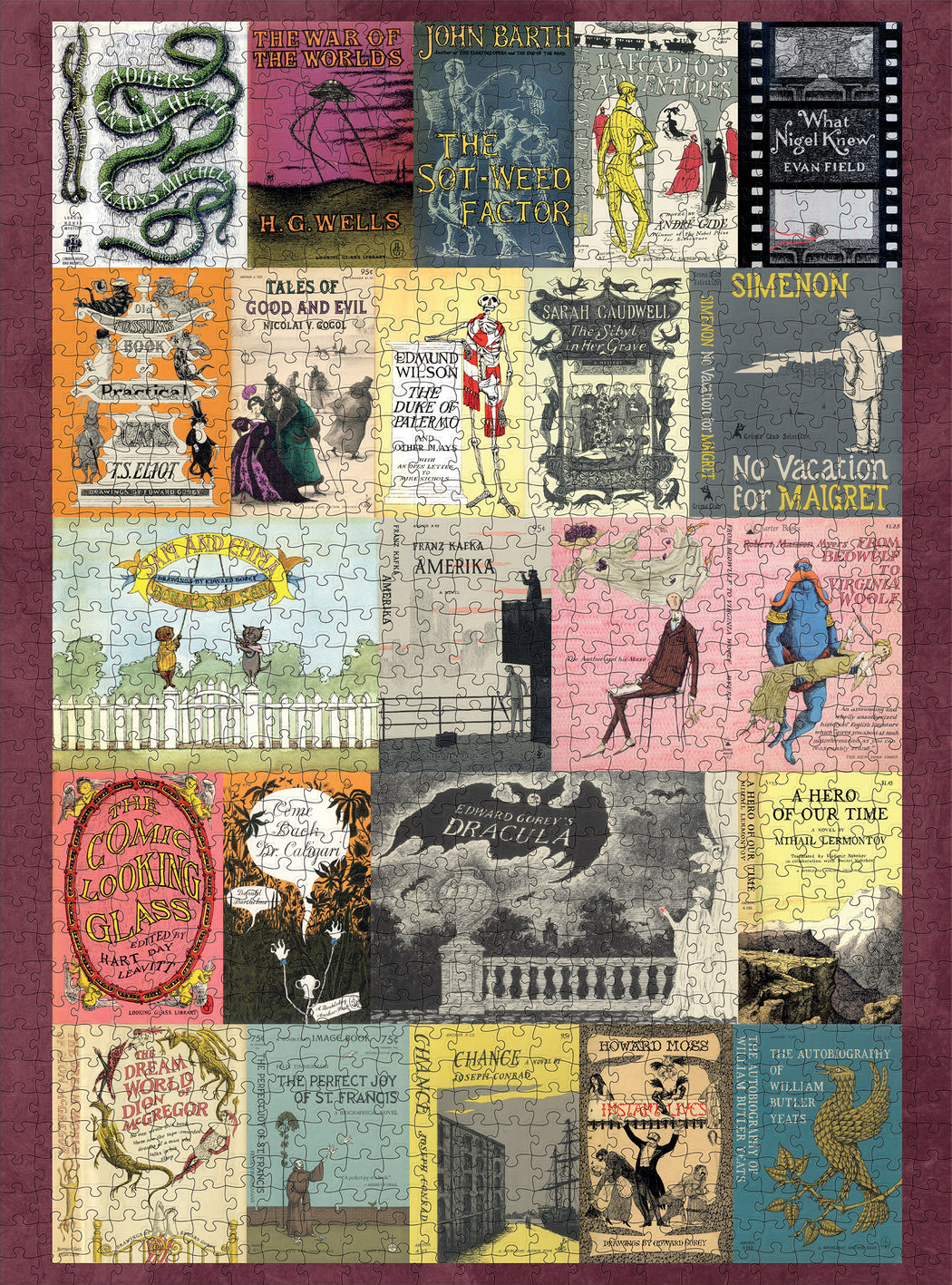 Edward Gorey's Book Covers 1000-Piece Jigsaw Puzzle_Zoom