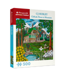 CJ Hurley: Cliffside House in Mountains 500-Piece Jigsaw Puzzle_Primary