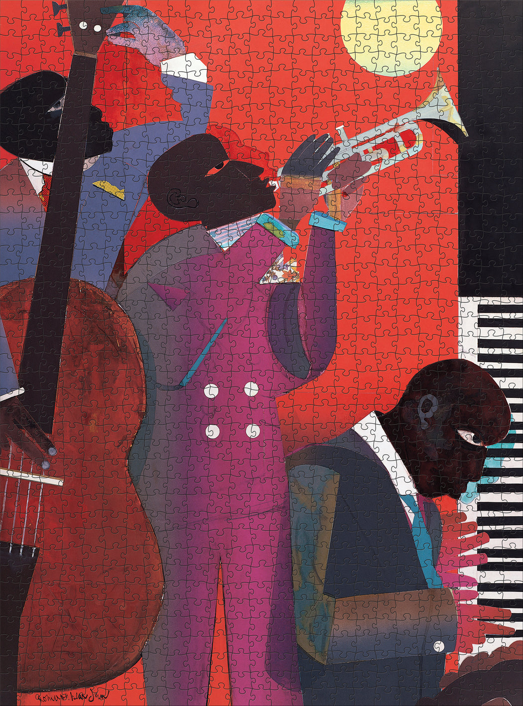 Romare Bearden: Up at Minton’s 1000-Piece Jigsaw Puzzle_Zoom