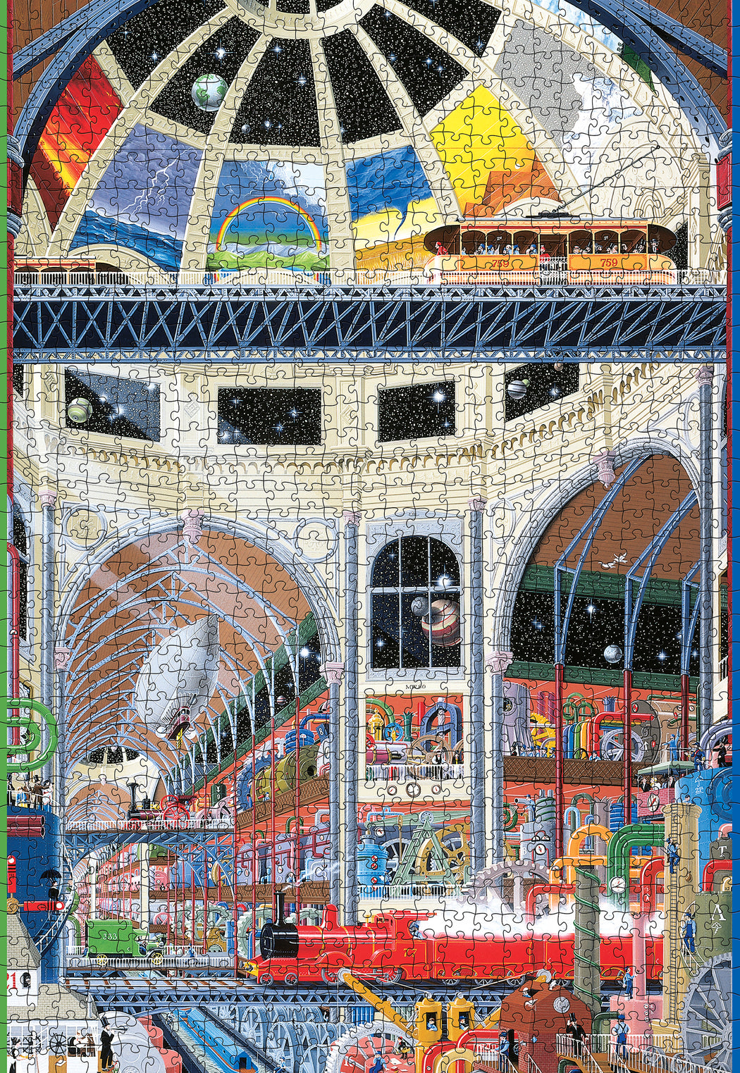 Mike Wilks: The Weather Works: The Grand Hall 1000-Piece Jigsaw Puzzle_Zoom
