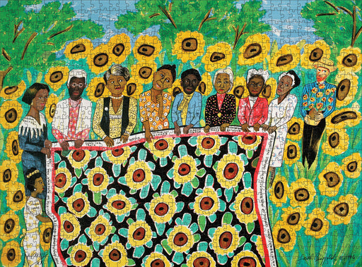 Faith Ringgold: Sunflower Quilting Bee at Arles 1000-Piece Jigsaw Puzzle_Zoom