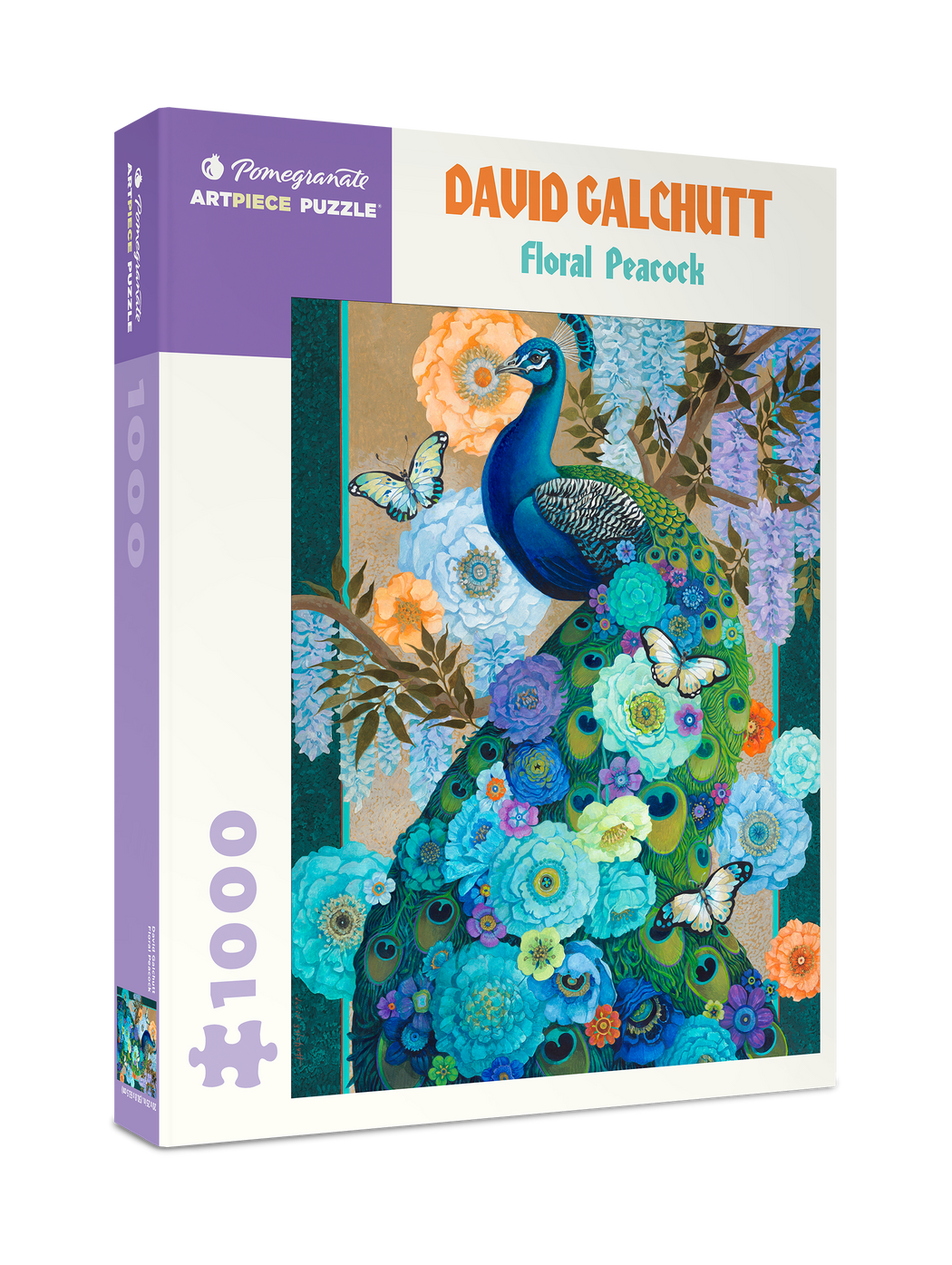 David Galchutt: Floral Peacock 1000-Piece Jigsaw Puzzle_Primary